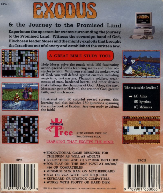 Exodus - Journey To The Promised Land — box-2D-back (US)