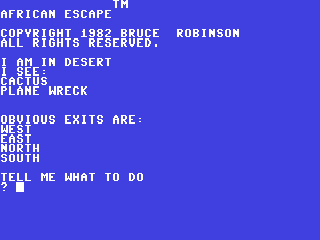 African Escape — ss (WOR)