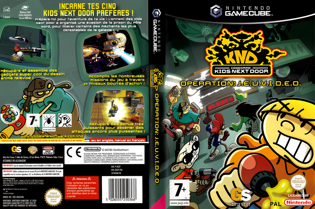 Codename - Kids Next Door - Operation - V.I.D.E.O.G.A.M.E. — box-texture (FR)