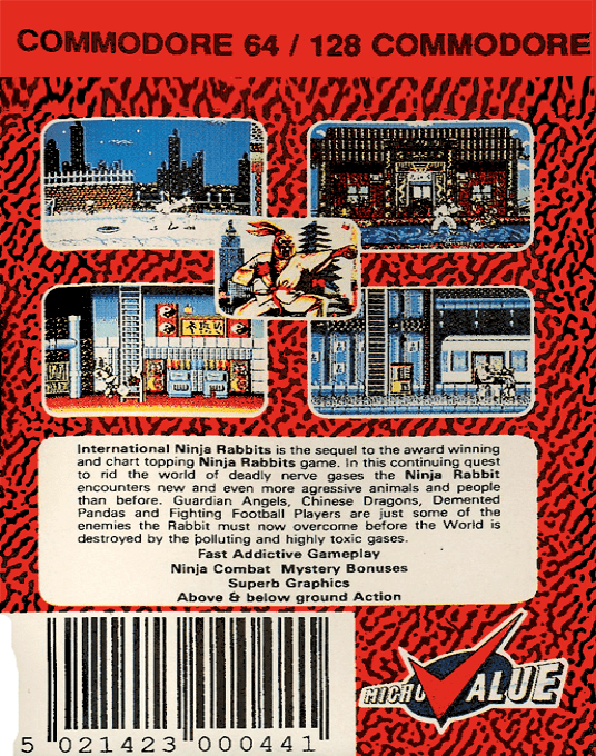 International Ninja Rabbits — box-2D-back (EU)