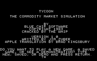 Tycoon - The Commodity Market Simulation — sstitle (US)