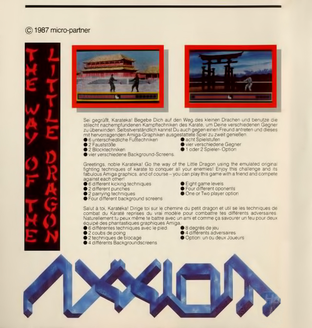 Way of the Little Dragon, The — box-2D-back (CUS)