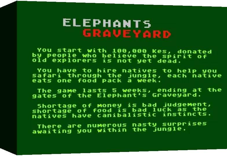 Elephant's Graveyard — box-3D (WOR)