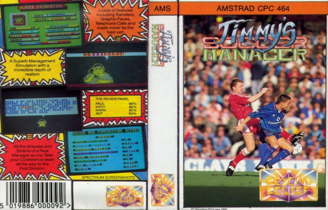 Jimmy's Soccer Manager — box-texture (EU)