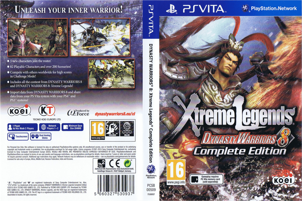 Dynasty Warriors 8 - Xtreme Legends Complete Edition — box-texture (EU)