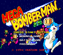 Mega Bomberman — sstitle (WOR)
