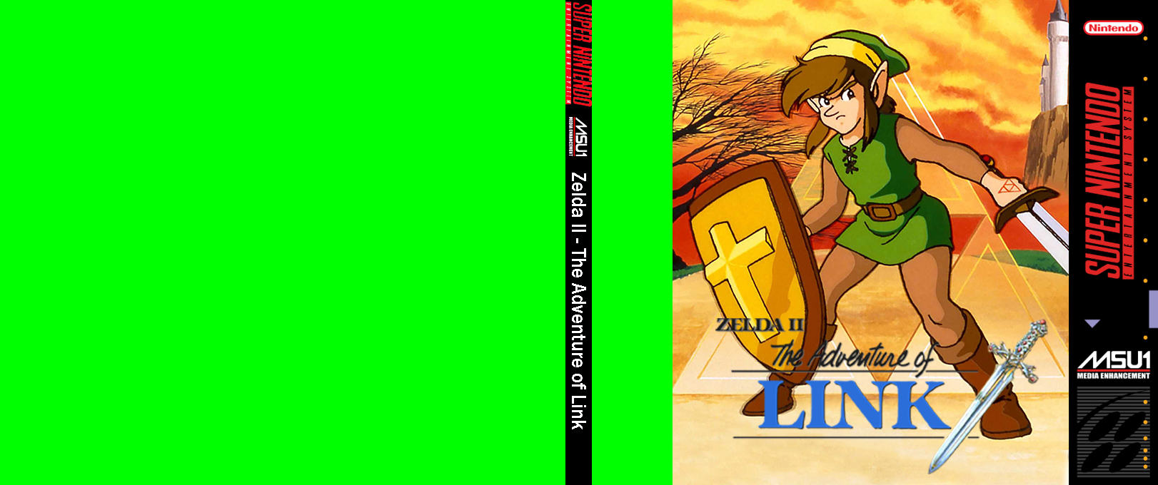 Zelda II : The Adventure of Link — box-texture (WOR)