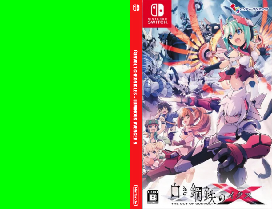 Gunvolt Chronicles Luminous Avenger iX — box-texture (JP)
