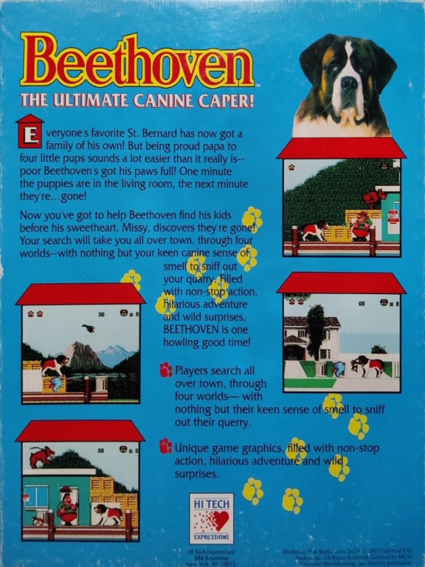Beethoven - The Ultimate Canine Caper! — box-2D-back (US)