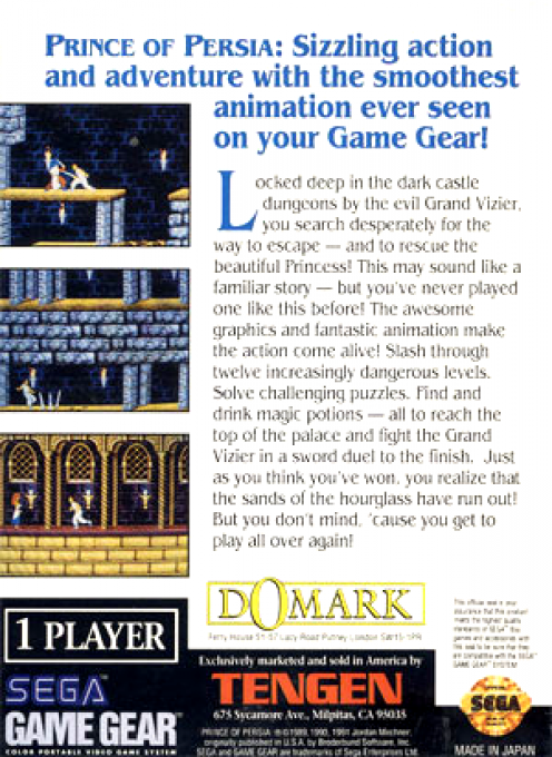Prince Of Persia — box-2D-back (US)