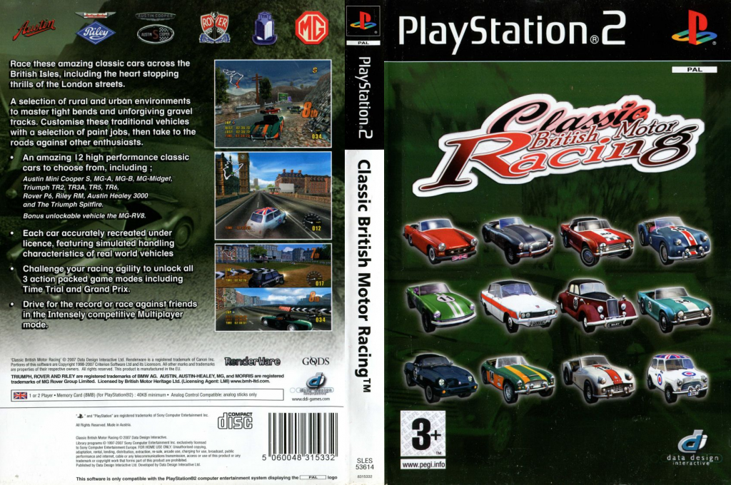 Classic British Motor Racing — box-texture (EU)