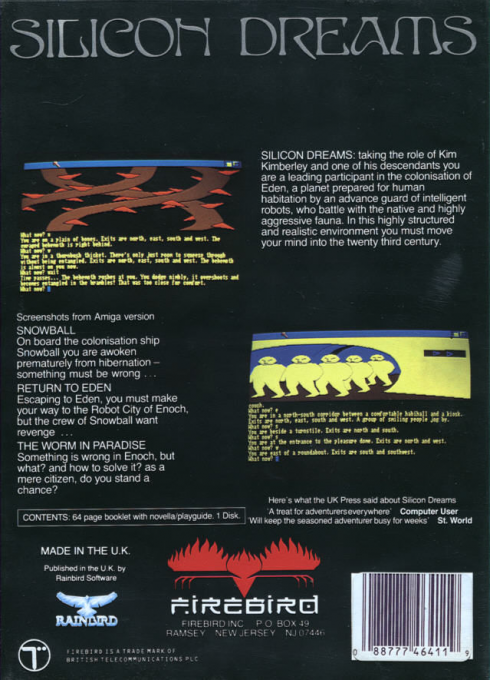Silicon Dreams — box-2D-back (US)