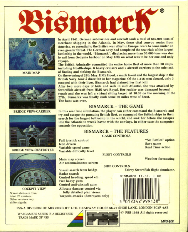 Bismarck — box-2D-back (EU)