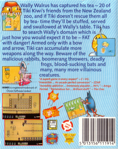 New Zealand Story, The — box-2D-back (EU)