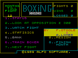 Boxing Coach — ss (WOR)