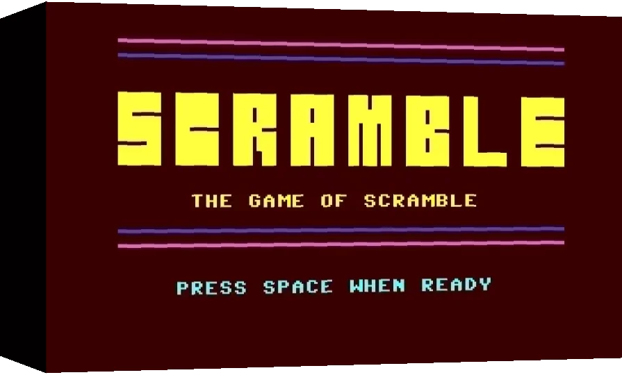 The Game Of Scramble — box-3D (WOR)
