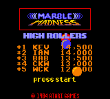 Marble Madness — sstitle (WOR)