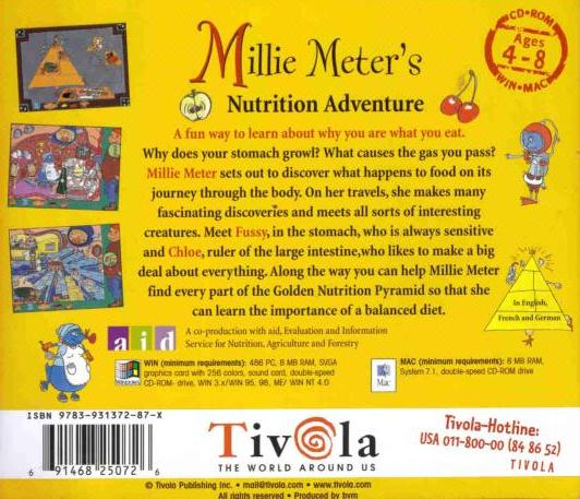 Millie Meter's Nutrition Adventure — box-2D-back (WOR)