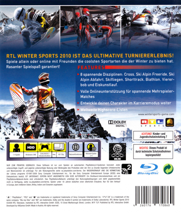 Winter Sports 2010 - The Great Tournament — box-2D-back (DE)