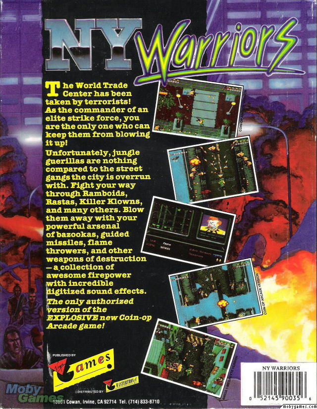 Ny Warriors — box-2D-back (US)