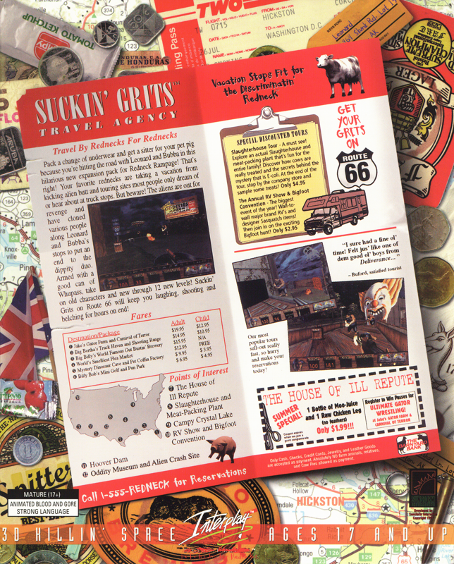 Redneck Rampage - Suckin' Grits On Route 66 — box-2D-back (US)