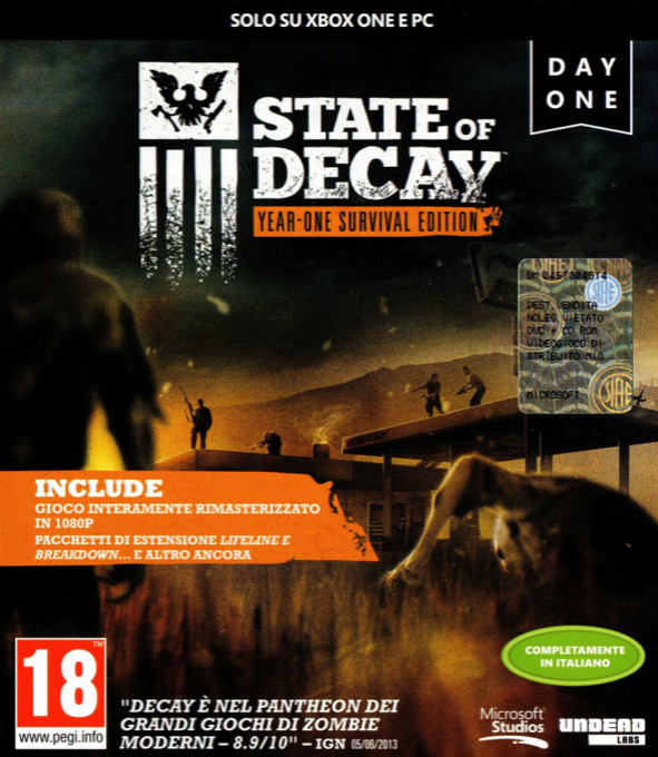 State of Decay: Year-One Survival Edition - Day One — box-2D (IT)