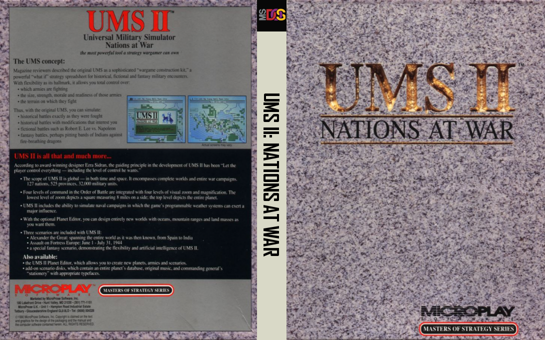 Ums 2 - Nations At War — box-texture (US)