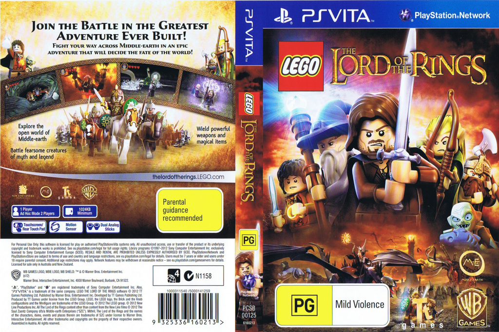 Lego Le Seigneur Des Anneaux — box-texture (EU)