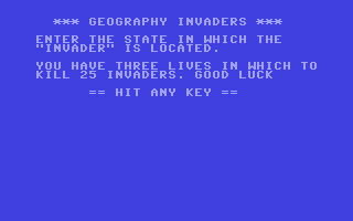 Geography Invaders — sstitle (WOR)