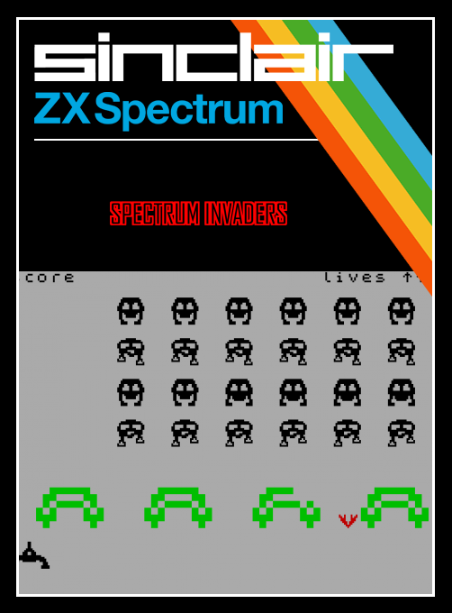 Spectrum Invaders box art