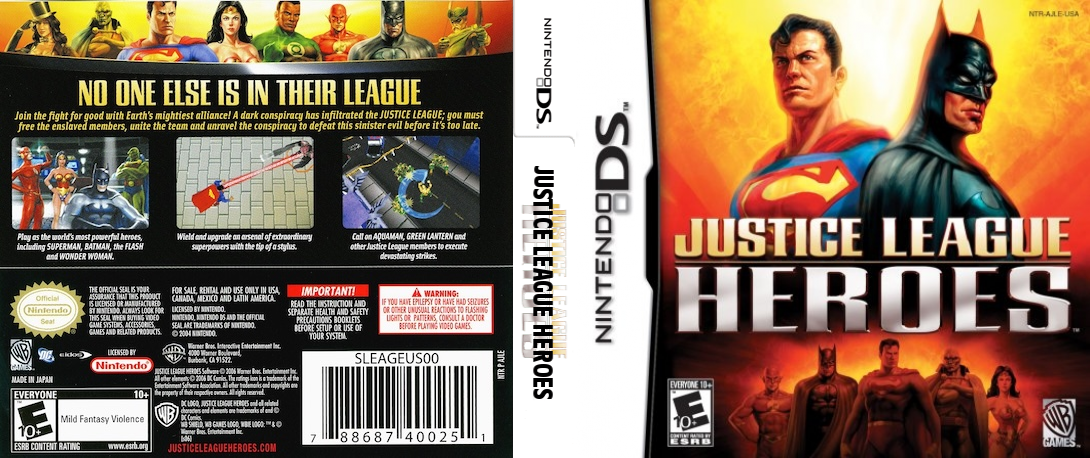 Justice League Heroes — box-texture (US)