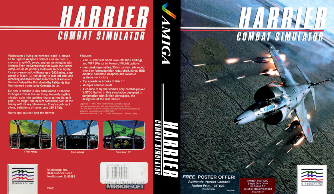 Harrier Combat Simulator — box-texture (US)