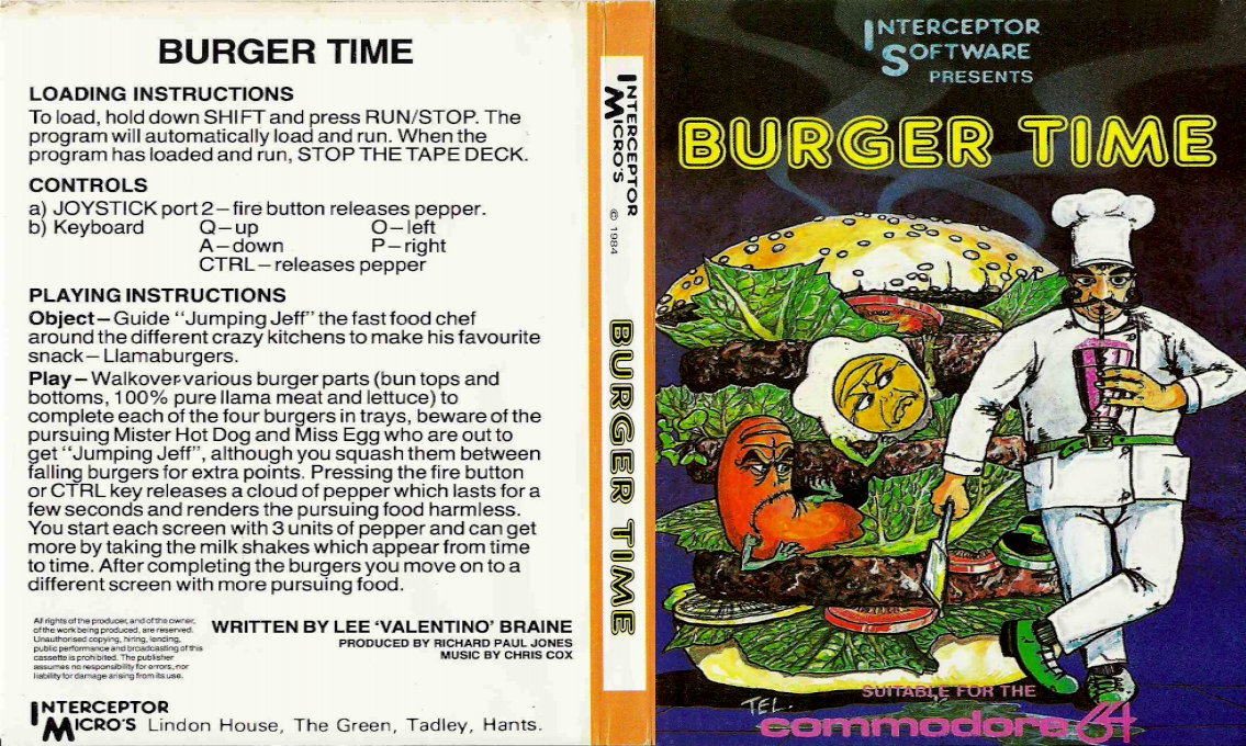 Burger Time — box-texture (EU)