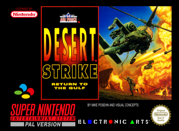 Desert Strike - Return To The Gulf — box-2D (EU)