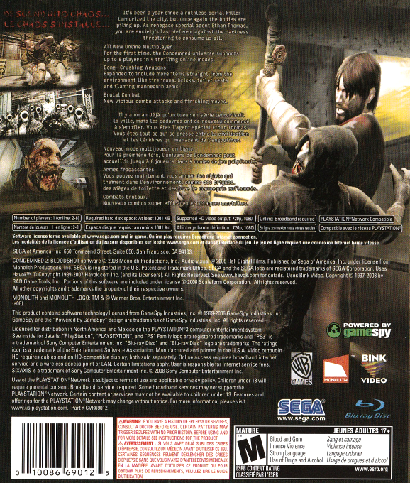 Condemned 2 - Bloodshot — box-2D-back (CA)