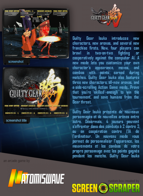 Guilty Gear Isuka — box-2D-back (SS)