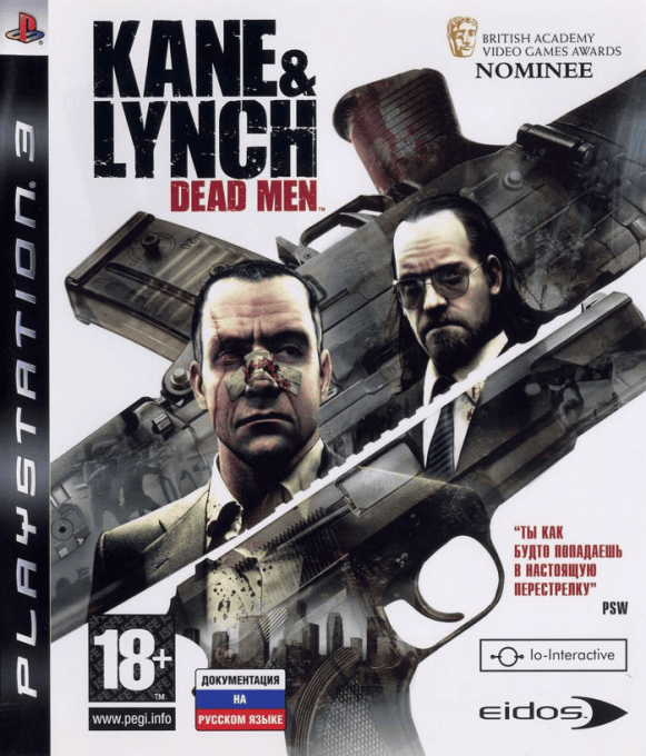 Kane & Lynch - Dead Men — box-2D (RU)