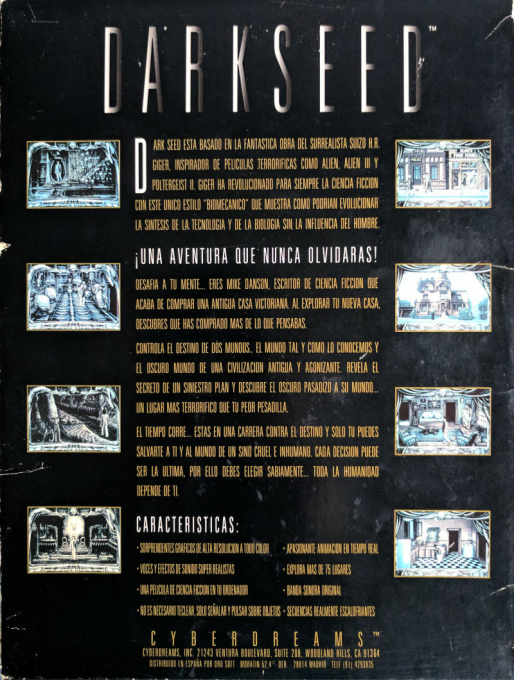 Dark Seed — box-2D-back (SP)