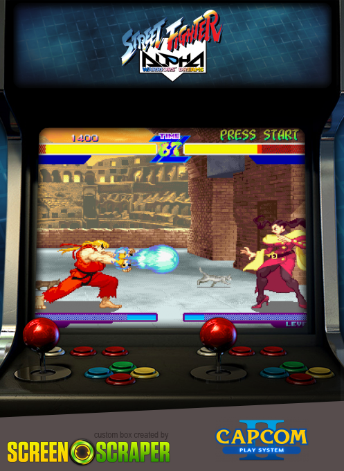 Street Fighter Alpha : Warriors' Dreams — box-2D (SS)
