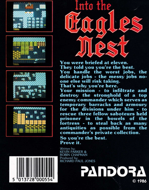 Into The Eagle's Nest — box-2D-back (EU)