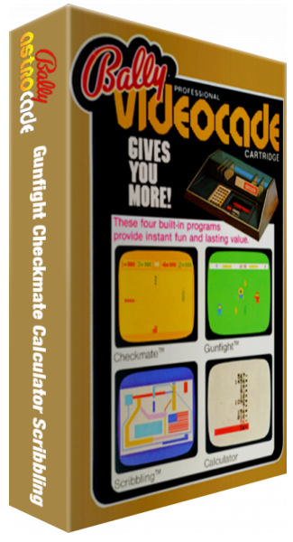 Gunfight / Checkmate / Calculator / Scribbling — box-3D (WOR)
