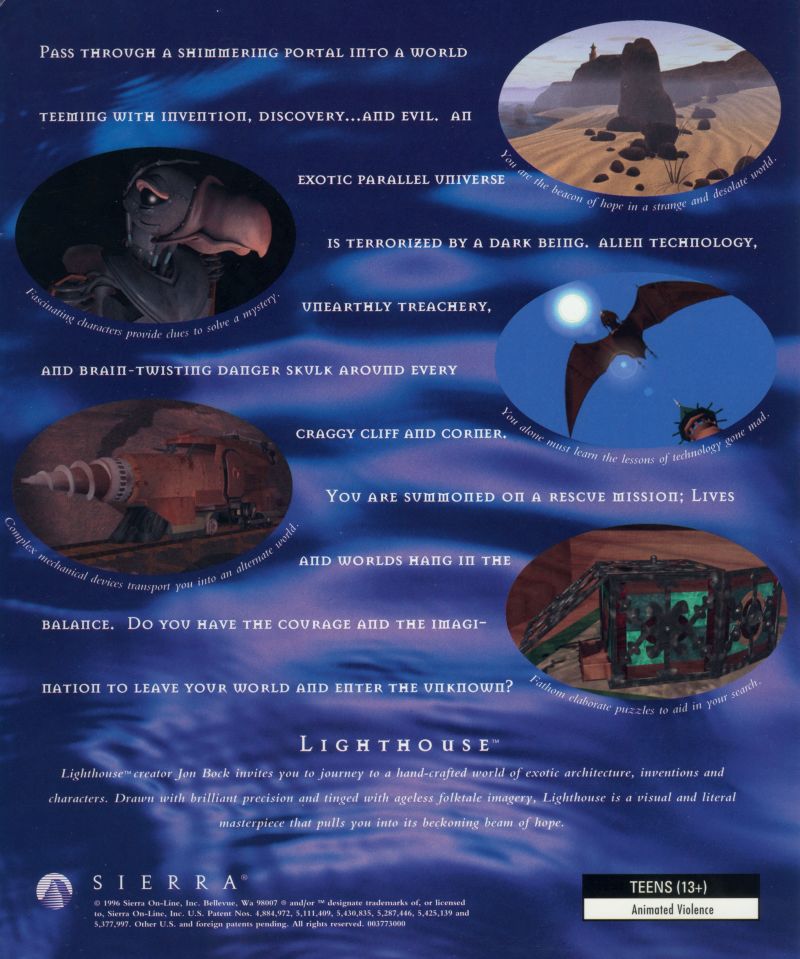 Lighthouse: The Dark Being — box-2D-back (US)