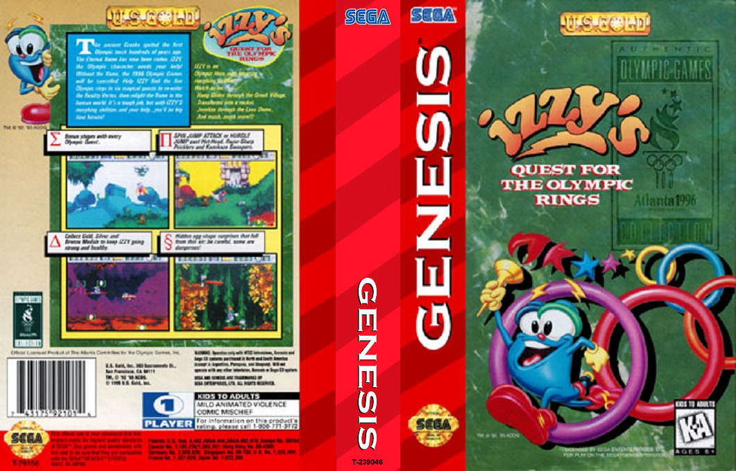 Izzy's Quest For The Olympic Rings — box-texture (US)