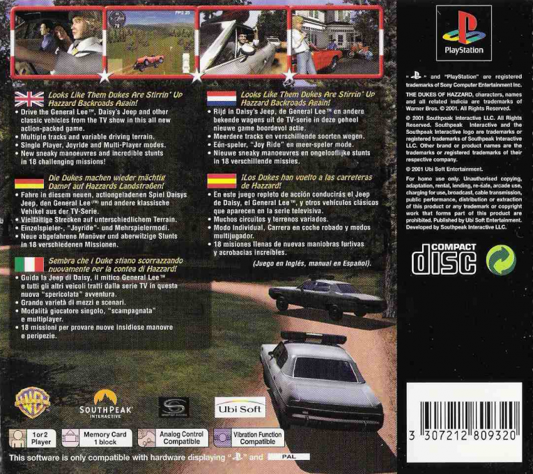 Dukes of Hazzard II, The - Daisy Dukes It Out — box-2D-back (EU)