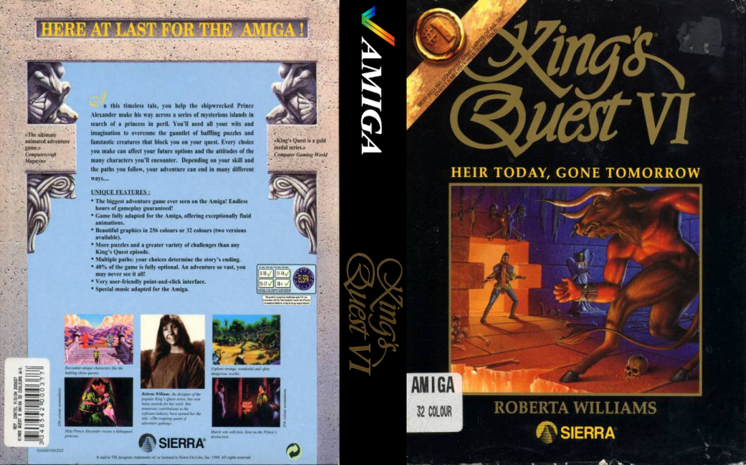 King's Quest VI - Heir Today, Gone Tomorrow — box-texture (WOR)