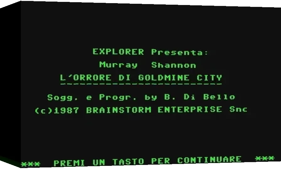 Murray Shannon : L'Orrore di Goldmine City — box-3D (WOR)