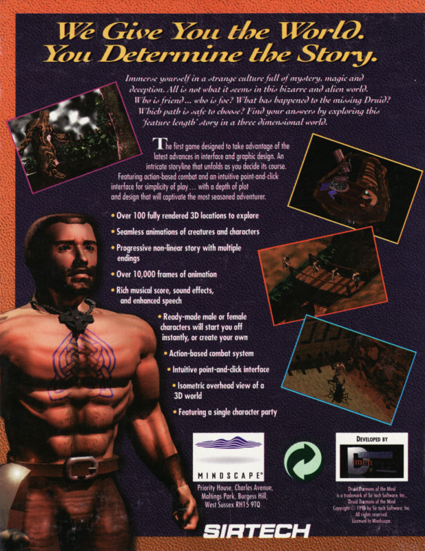 Druid - Daemons Of The Mind — box-2D-back (EU)