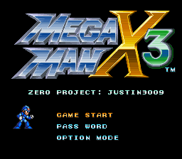 Mega Man X3 : Zero Project — sstitle (WOR)