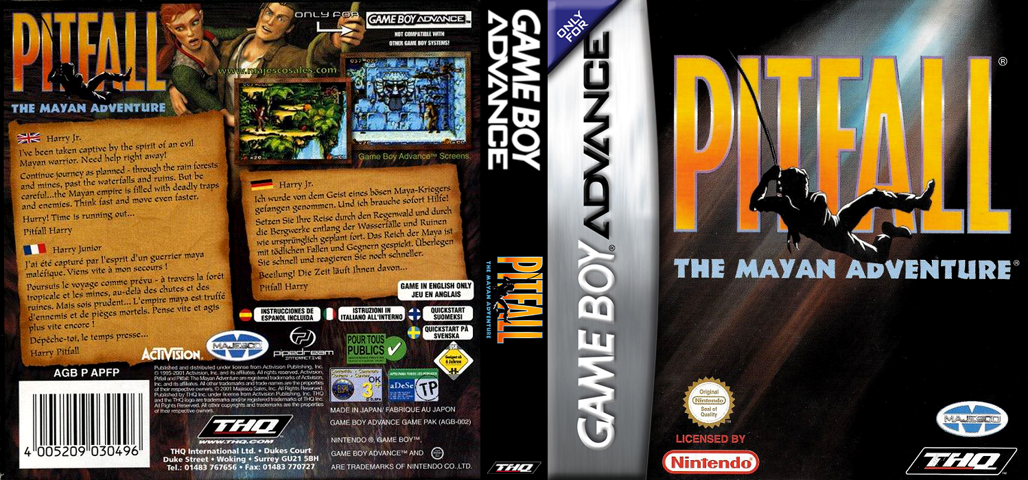 Pitfall - The Mayan Adventure — box-texture (EU)