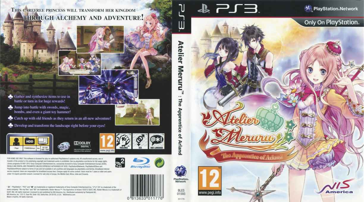 Atelier Meruru - The Apprentice of Arland — box-texture (EU)